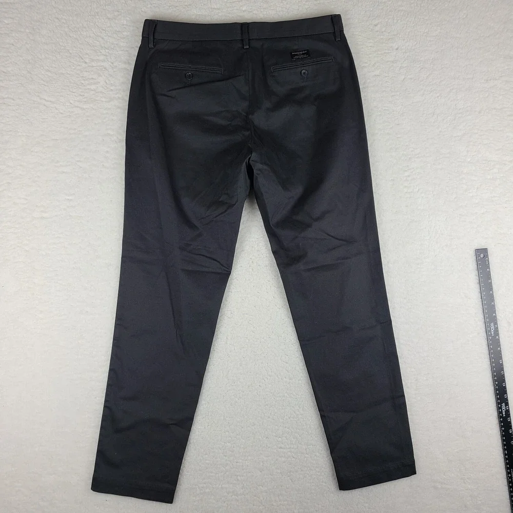 Banana Republic Pants Mens 34x32 Charcoal Gray Tapered Fit‎ Chino RMC *